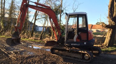 Rent mini excavator KUBOTA KX 161-3