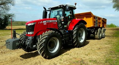 Location Tracteur-benne TP MASSEY FERGUSON Vesly