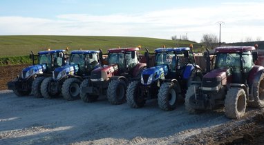 Rental tractor dump TP box Querrieu