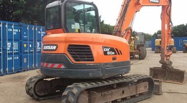 DOOSAN DX 235 COMPACT backhoe rental