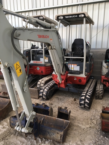 Rent mini excavator TAKEUCHI TB 219 2 tons €165