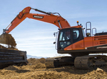 DOOSAN DX 235 COMPACT backhoe rental €210